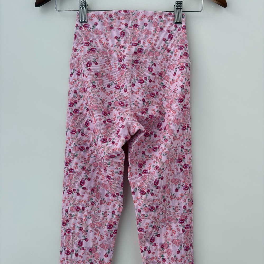 NWOT LoveShackFancy X Beach Riot Ayla Legging Ditsy Peach XS - Picture 9 of 16